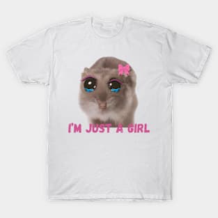 Sad hamster meme design T-Shirt